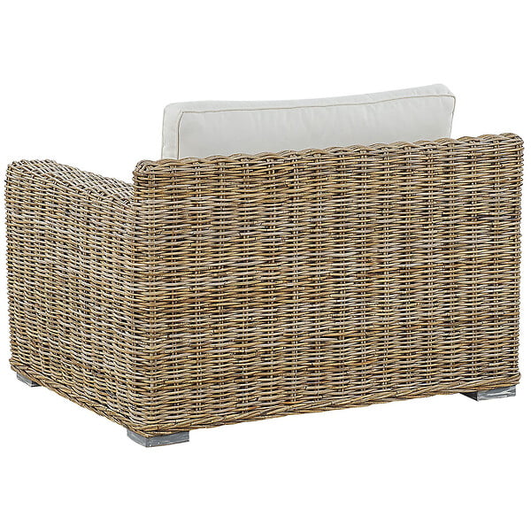 BELIANI - Ensemble de 2 fauteuils de jardin ARDEA Rotin Marron clair - large