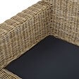 BELIANI - Ensemble de 2 fauteuils de jardin ARDEA Rotin Marron clair - vignette