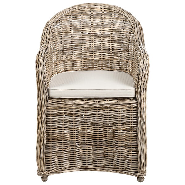 BELIANI - Lot de 2 chaises de jardin en rotin naturel SUSUA II - large