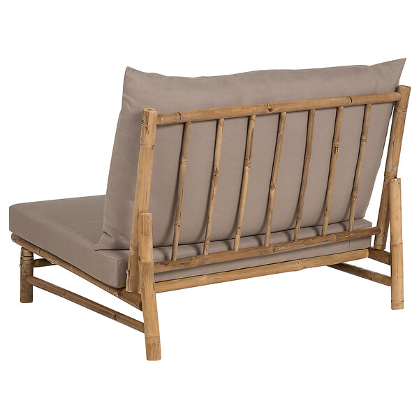 BELIANI - Chaise de jardin TODI Bambou Taupe - large