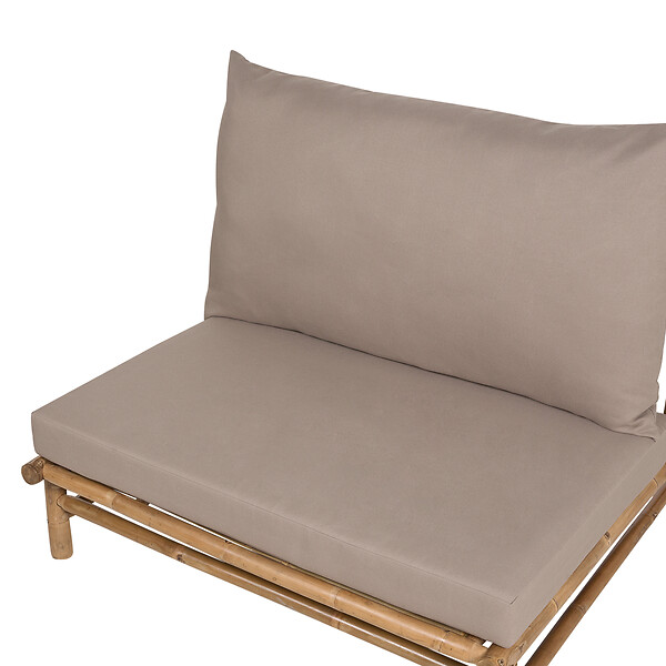BELIANI - Chaise de jardin TODI Bambou Taupe - large
