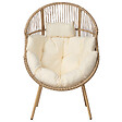 BELIANI - Chaise de jardin MURANO Polyrotin Naturel - vignette