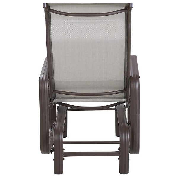 BELIANI - Chaise de jardin BORGIO Métal Marron/gris - large