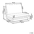 BELIANI - Chaise de jardin TODI Bambou Blanc cassé - vignette