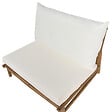 BELIANI - Chaise de jardin TODI Bambou Blanc cassé - vignette