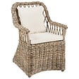 BELIANI - Lot de 2 chaises de jardin en rotin naturel MAROS II - vignette