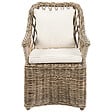 BELIANI - Lot de 2 chaises de jardin en rotin naturel MAROS II - vignette