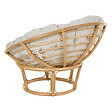 BELIANI - Lot de 2 fauteuils de jardin avec coussins SALVO Rotin Naturel - vignette