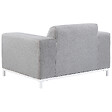 BELIANI - Ensemble de 2 fauteuils de jardin ROVIGO Tissu Gris clair - vignette