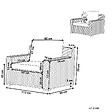 BELIANI - Fauteuil de jardin ARDEA Rotin Marron clair - vignette