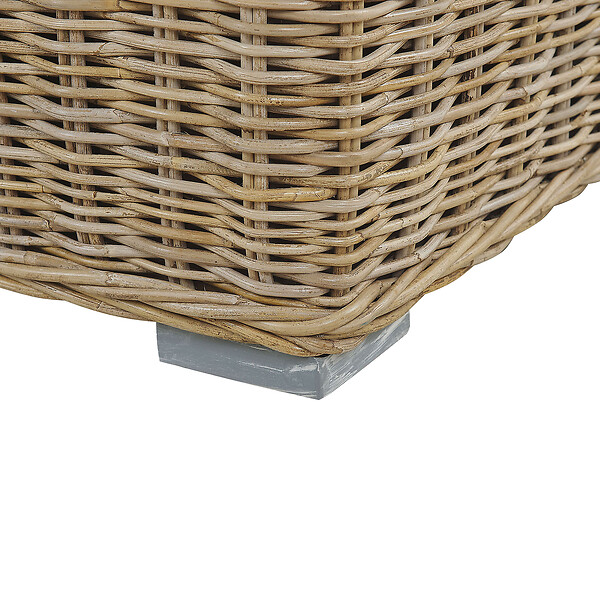 BELIANI - Fauteuil de jardin ARDEA Rotin Marron clair - large