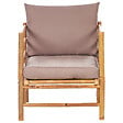 BELIANI - Fauteuil de jardin CERRETO Bambou Taupe - vignette