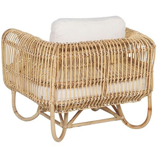 BELIANI - Fauteuil de jardin DOLCEDO Rotin Naturel - large