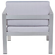 BELIANI - Fauteuil de jardin SALERNO Métal Gris clair - vignette