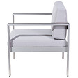 BELIANI - Fauteuil de jardin SALERNO Métal Gris clair - vignette
