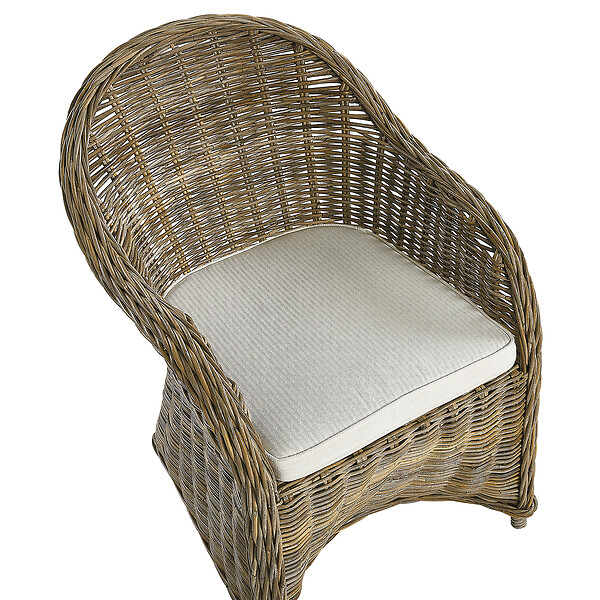 BELIANI - Fauteuil de jardin SUSUA Rotin Naturel - large
