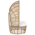 BELIANI - Fauteuil de jardin LIDO Rotin Beige - vignette