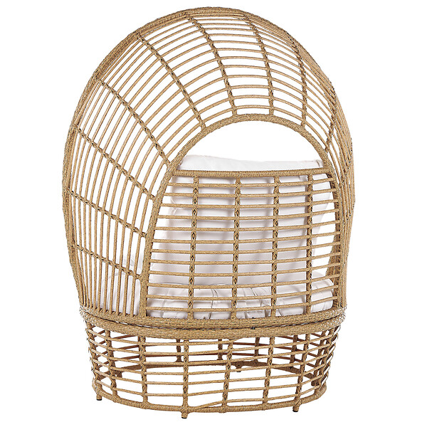 BELIANI - Fauteuil de jardin LIDO Rotin Beige - large