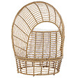 BELIANI - Fauteuil de jardin LIDO Rotin Beige - vignette