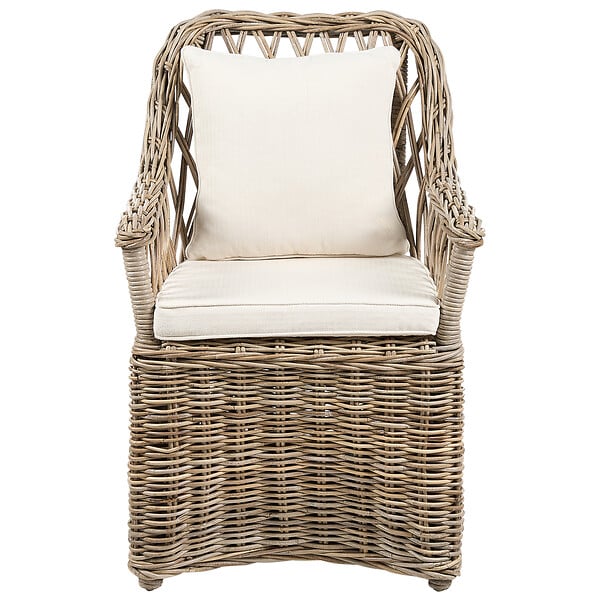 BELIANI - Chaise de jardin en rotin naturel MAROS II - large