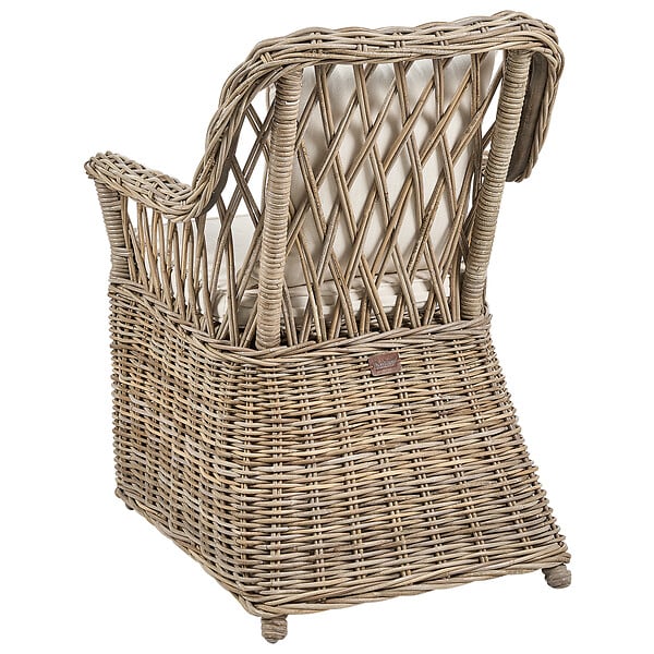 BELIANI - Chaise de jardin en rotin naturel MAROS II - large