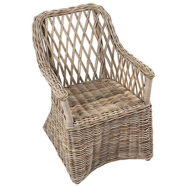BELIANI - Chaise de jardin en rotin naturel MAROS II - large