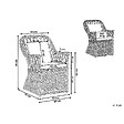 BELIANI - Fauteuil de jardin MAROS Rotin Naturel - vignette