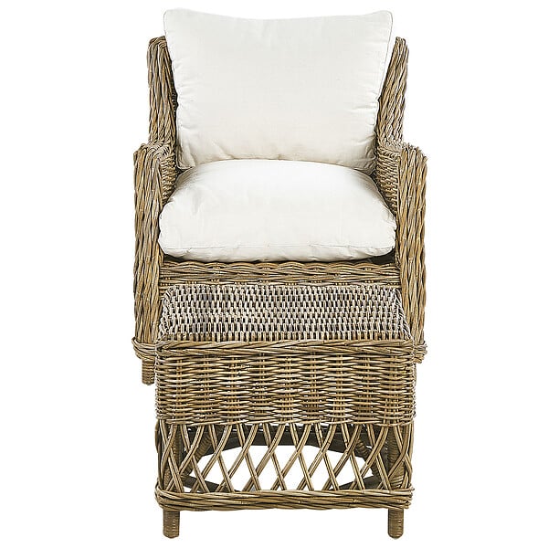 BELIANI - Fauteuil de jardin RIBOLLA Rotin Naturel - large