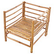 BELIANI - Fauteuil de jardin CERRETO Bambou Blanc cassé - vignette