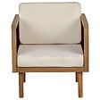 BELIANI - Fauteuil de jardin BARATTI Acacia Marron - vignette