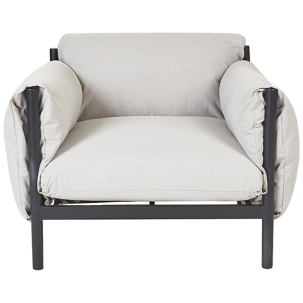 BELIANI - Fauteuil de jardin ESPERIA Métal Gris - large