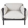 BELIANI - Fauteuil de jardin ESPERIA Métal Gris - vignette