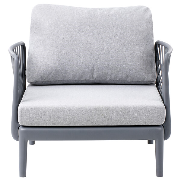 BELIANI - Fauteuil de jardin SATURNIA Gris - large