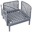 BELIANI - Fauteuil de jardin SATURNIA Gris - vignette