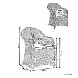 BELIANI - Fauteuil de jardin SUSUA II Rotin Naturel - vignette