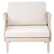 BELIANI - Fauteuil de jardin SATURNIA Beige clair - vignette