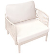 BELIANI - Fauteuil de jardin SATURNIA Beige clair - vignette