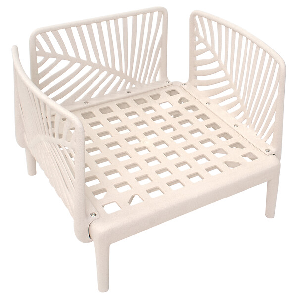 BELIANI - Fauteuil de jardin SATURNIA Beige clair - large