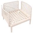 BELIANI - Fauteuil de jardin SATURNIA Beige clair - vignette