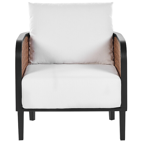 BELIANI - Fauteuil de jardin MONTEFALCO Métal Blanc - large