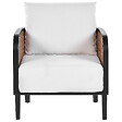 BELIANI - Fauteuil de jardin MONTEFALCO Métal Blanc - vignette