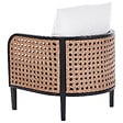 BELIANI - Fauteuil de jardin MONTEFALCO Métal Blanc - vignette