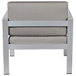 BELIANI - Fauteuil de jardin SALERNO Métal Gris foncé - vignette