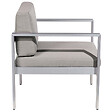 BELIANI - Fauteuil de jardin SALERNO Métal Gris foncé - vignette