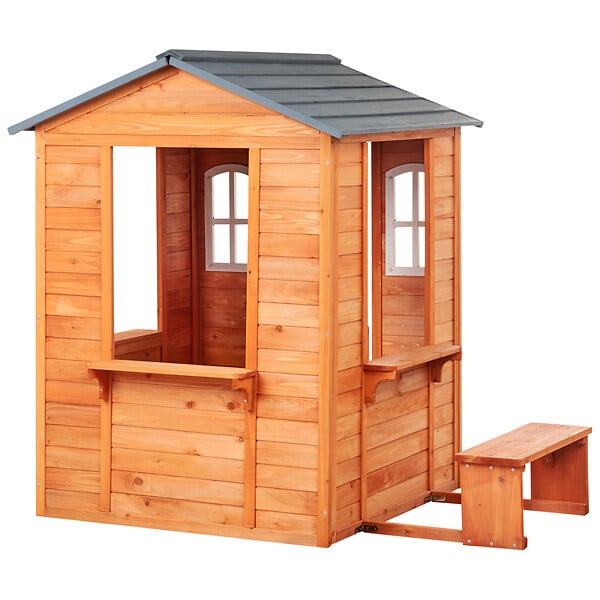BELIANI - Cabane de jardin pour enfants AMPELIKO Bois de sapin Marron - large