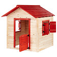 BELIANI - Cabane de jardin pour enfants PELOPIO Bois de sapin Marron clair - vignette