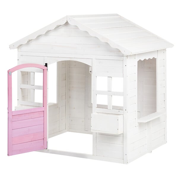 BELIANI - Cabane de jardin pour enfants NIKAIA Bois de sapin Blanc - large