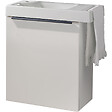 GODART - Pack lave-mains Meuble Blanc Mat avec poignée noire et porte serviette - robinet eau froide à gauche - L.48 X H.52.5 cm - vignette