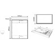 GODART - Pack lave-mains Noir Mat avec poignée noire et lave-mains - Robinetterie Eau froide à gauche - L.42.5 X H. 52.5 cm - Hamac 2 - vignette