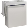 GODART - Pack lave-mains Meuble Blanc Mat avec poignée noire et porte serviette - robinet eau froide à droite - L.48 X H.52.5 cm - vignette